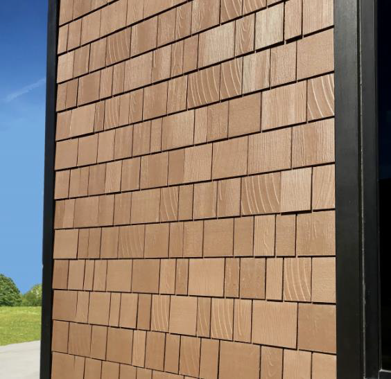 The Aspyre Collection’s Artisan Shingle fiber cement siding by James Hardie.