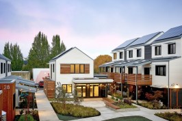 Tillamook Row is a green community with five buildings.