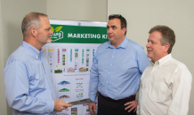 From left to right: John Siegreen (Orgill's executive vice president of retail), Chris Freader (Orgill's vice president of merchandising services), and Phillip Walker (president and Tyndale Advisors).