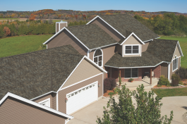 IKO's Dynasty premium-quality laminated performance shingles offer protection from inclement weather.