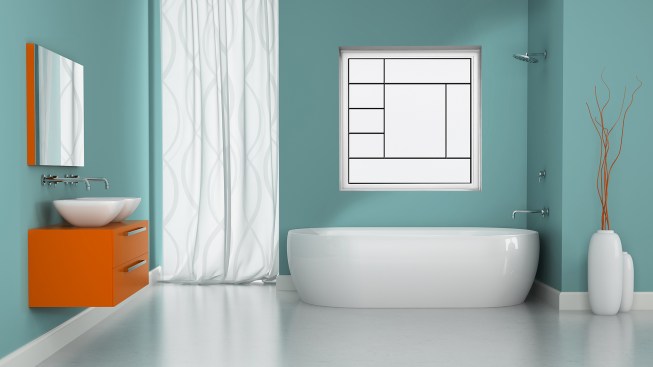 Contemporary window options from Hy-Lite let light in while providing a stylish element to the bathroom.