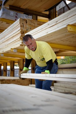 Brian Utter, yard foreman at Curtis Lumber, Delhi, N.Y.