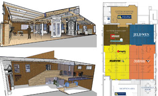 Interstate + Lakeland Lumber worked with local architects to bring Sheldon Kahan's showroom concept to life. Today the showroom plays host to the latest Andersen, Jeld-Wen, Marvin, Prodomo, and Unilux products, along with Interstate's custom millwork offerings.
