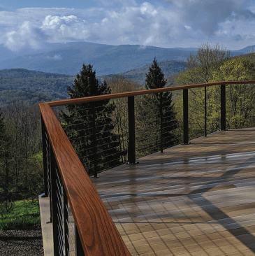 Feeney's DesignRail Top Rail in Wood Grain finish