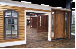 Selection of exterior doors and windows.
