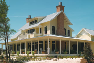 ColorMax Prefinished FiberCement Siding comes ready in 16 popular paint colors and features recycled fly ash for a more environmentally friendly, lighter weight, and lower-density board, the manufacturer says. The siding comes in three profiles and two soffit products and is shipped with a protective plastic coating. 800.233.8990.