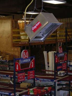 84 Lumber circa 2010: A facility in Fallston, Md., with 84's memorable heat lamps