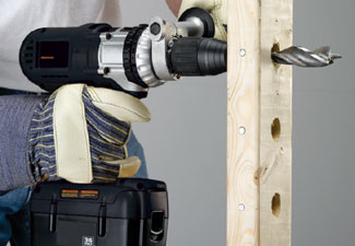 The Bi-Metal Utility Bit is durable enough to cut through nail-embedded wood as well as materials such as PVC pipe and composite decking, the manufacturer says. It features two types of steel fused together, three cutting edges, and a 3/8-inch shank designed to fit between studs in common cordless drills. 800.628.8810.