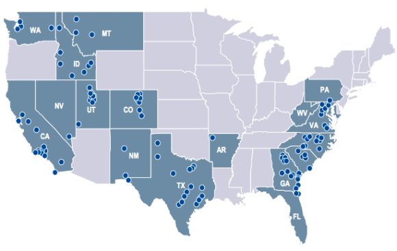 BMC's locations as of Aug. 3, 2017