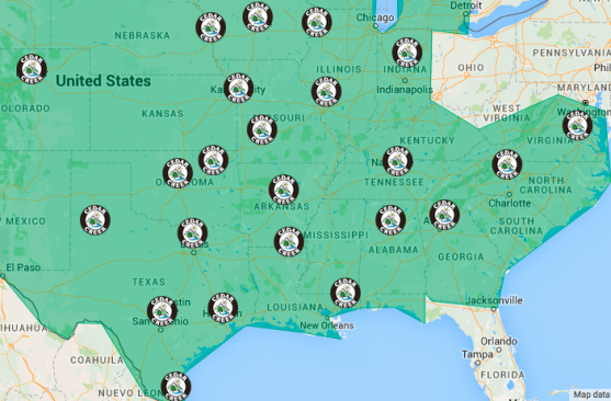 Map from Cedar Creek's website