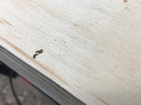 The stapler has plenty of power to drive 1-1/2" long staples below the surface of plywood when firing into substrate material like pine and or poplar. 