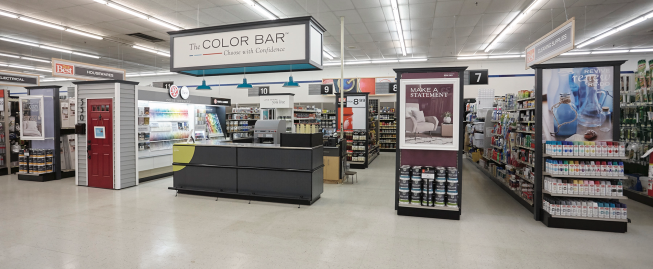 Do it Best's new Color Bar, introduced at its 2017 Spring Market.