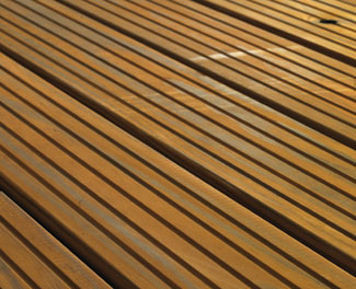 Nontoxic PureWood decking is made from real wood specially heated at high temperatures and steamed to protect against insects, rot, decay, and water absorption without using chemicals or metals. The process changes the sugars in wood to a substance that cannot be digested by insects or mold. The 5-inch wide boards come in two styles and seven lengths. 888.575.4180.