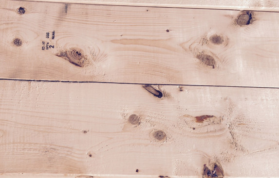 Boards milled from Eastern spruce (top) and Norway spruce (bottom)
