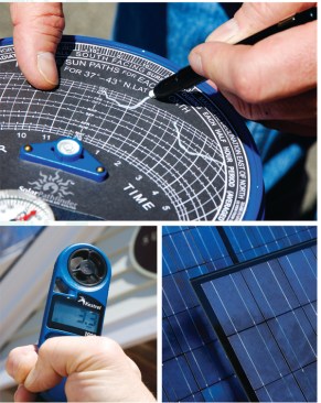 Earth-Powered Sales: A Solar Pathfinder and Kestrel wind meter are among the tools Bob Whelan of Connecticut's Washington Supply uses when compiling solar site analysis reports in the field. The reports are required by the Connecticut Clean Energy Fund in conjunction with grant funding for installing photovoltaic panels.