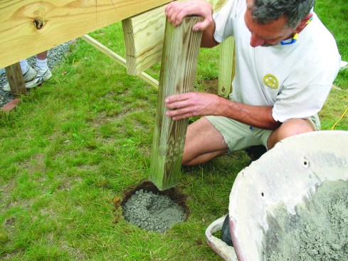 This allows for more accurate placement of the footings. In some jurisdictions, the approach allows for a single inspection visit for framing and footings.