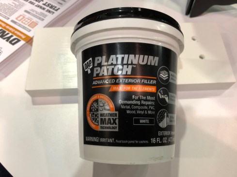 DAP Platinum Patch was created to fill holes and cracks in multiple materials.