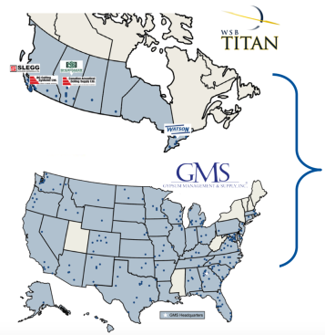 GMS and Titan WSB locations as of April 5, 2018
