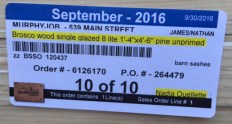 Tag for special orders