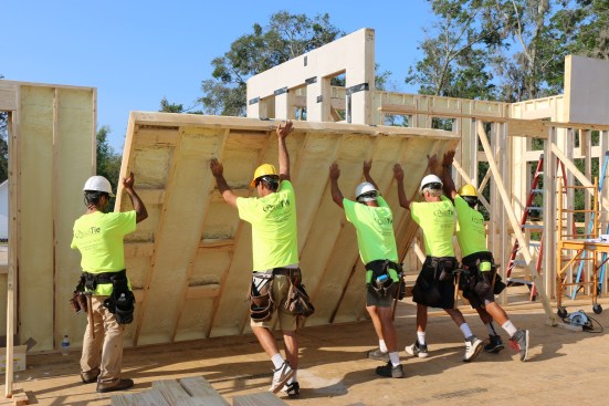 Polymer manufacturing company Covestro has introduced PUReWall, a prefabricated wall panel that saves builders time and money.
