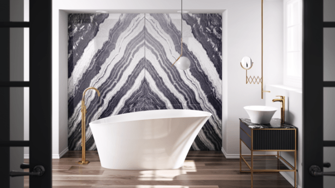 Jacuzzi Luxury Baths is expanding its Solid Surface Collection from three bathtub designs to seven with coordinating vessel sinks.