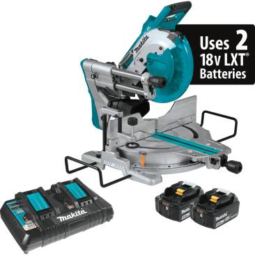 Makita XSL06PT Kit. The XSL06PT kit comes with a dual-port fast charger and two 5Ah batteries. There were deals online and in some retailers that offered a lower price and extra batteries, but as reference, the current in-store price at Home Depot is $650.