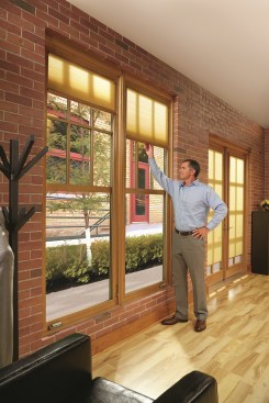 Marvin’s interior shades, designed as a seamless part of the window, are an example of the many personalization options currently available.