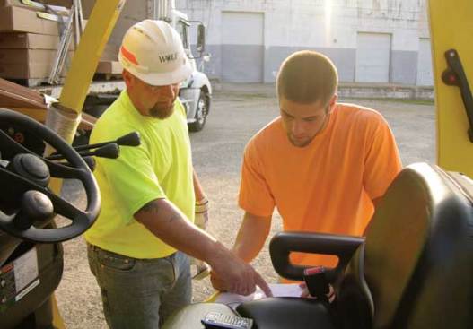 Crossland counts every piece he delivers and checks it against the paperwork that the receiving company must sign, this time at Superior Distribution in Annapolis, Md.