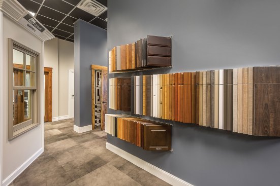 Hidden Gem. At BMC’s Salt Lake City design center, samples are kept in a separate area so that customers aren’t overwhelmed
with choices.