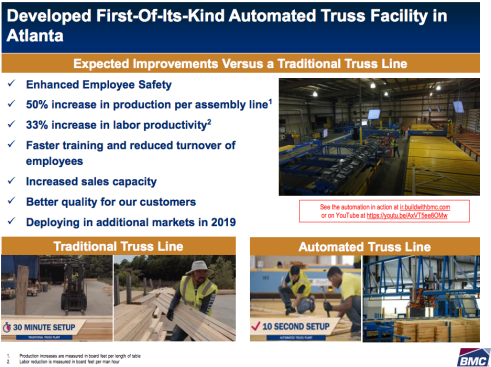 Slide from BMC presentation to analysts 7/30/18