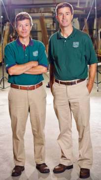 BROTHERS FOREVER: As owners of a business in its fourth generation, Siewers Lumber president (and eldest brother) Freddy Siewers, left, and executive vice president Richie Siewers know the importance of making a family firm last.