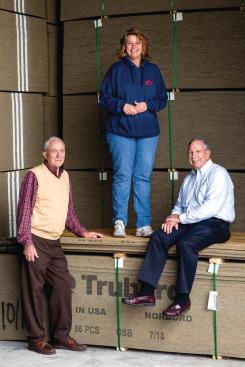 Moving Crew: Ray Grice (left) is commodities buyer for Safrit's and its affiliates while Raena Matthews (center) manages the companies' central distribution facility. Bobby Austin (right) serves as COO and VP of operations, particularly logistics.