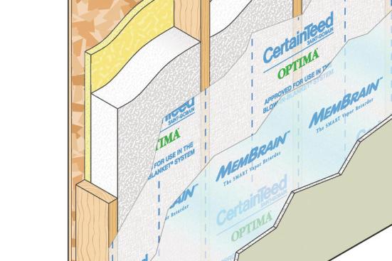 The synergy among CertainTeed's hybrid system elements offers a higher R-value and better moisture and acoustical control than for separate installations.