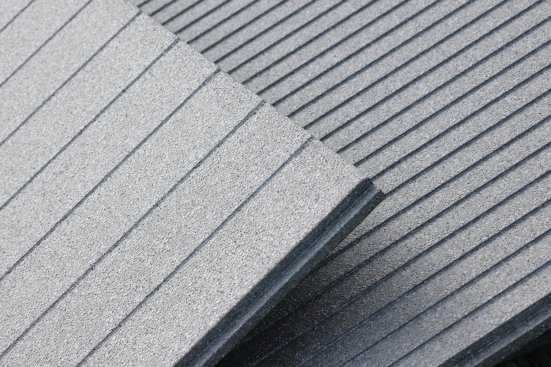 Progressive Foam’s Halfback H20 Premium Series insulation uses BASF’s Neopor thermal foam, whose graphite particles boost R-value. A 3.5-perm rating prevents thermal bridging without trapping water vapor, while grooves on the panels’ backing direct moisture down and out the bottom of the wall to improve drying. Progressive Foam,www.progressivefoam.com; 800.860.3626.
