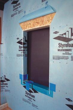 Products like Dow's Weathermate system continue to combine the company's value-added wrap with seam tape and other fenestration products.