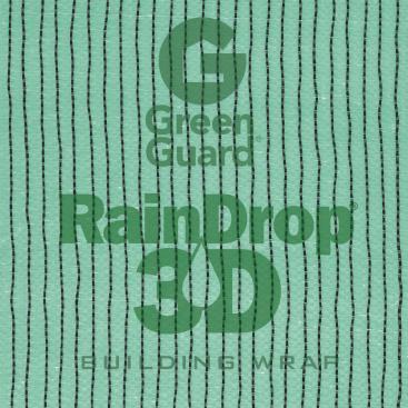 GreenGuard RainDrop 3D housewrap