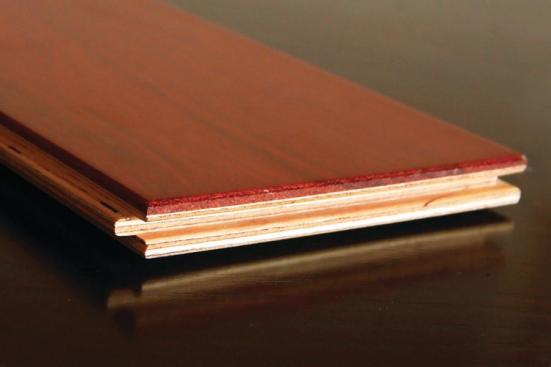 Form as function: Added functionalities are now a feature of many EWPs. Terra Lengo's veneers are sawed lengthwise and dried slowly to strengthen layers and give a real-wood look.