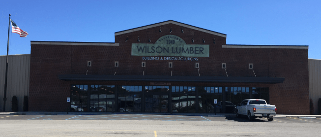The facade at Wilson Lumber, Huntsville, Ala.
